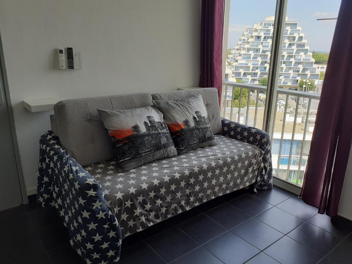 Grand Studio Avec Vue Mer A La Grande Motte - Clim Wifi Eksteriør billede